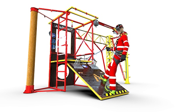 г. Москва. ПАО «Мосэнерго» установили учебный полигон "Альпинист 02-02" для обучения на высоте и в замкнутом пространстве 